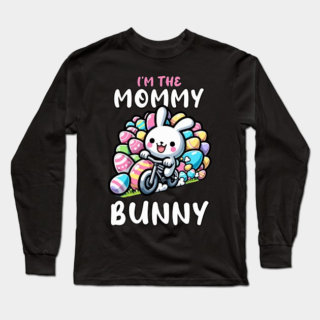 I'm The Mommy Bunny I Easter Bunny Egg Hunting Long Sleeve T-Shirt by biNutz